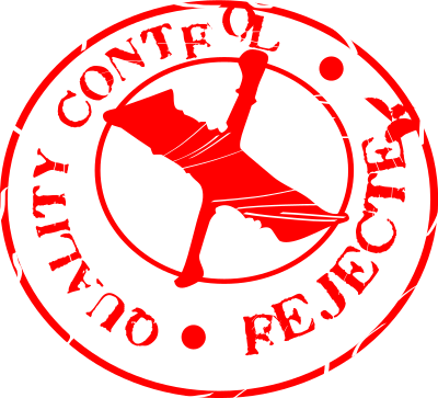 Quality control: rejected clipart