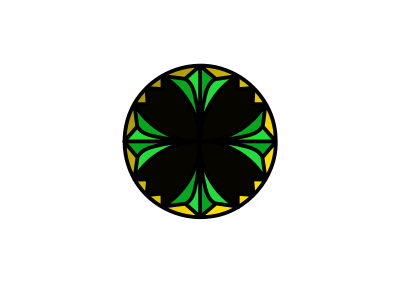 Quatrefoil Enamel clipart