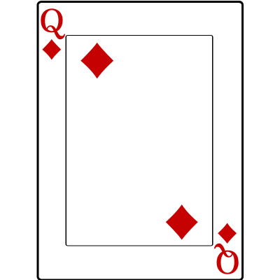 Queen of Diamonds clipart