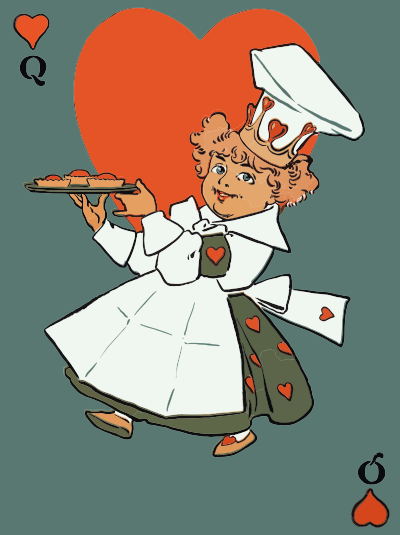 Queen Of Hearts Mother Goose clipart