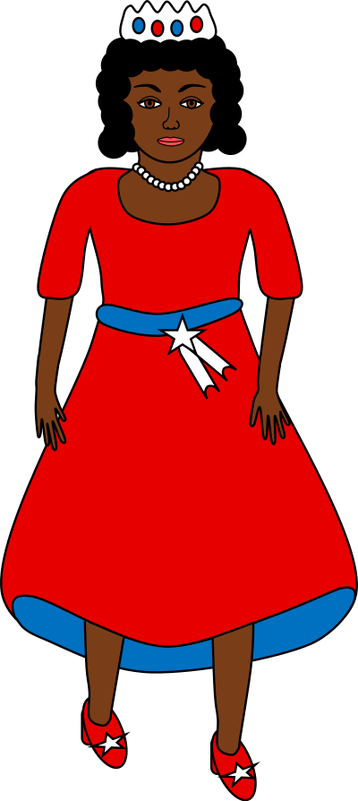 Queen of Independence Day clipart
