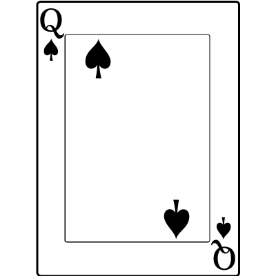 Queen of Spades clipart