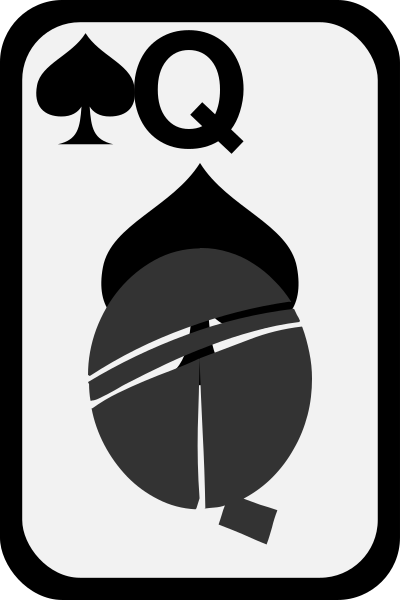 Queen of Spades clipart