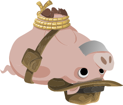 Quest Items Hogtied Piggy Explorer clipart
