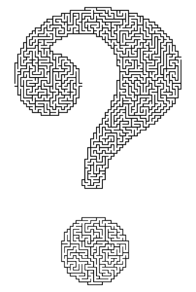 Question Mark Maze clipart