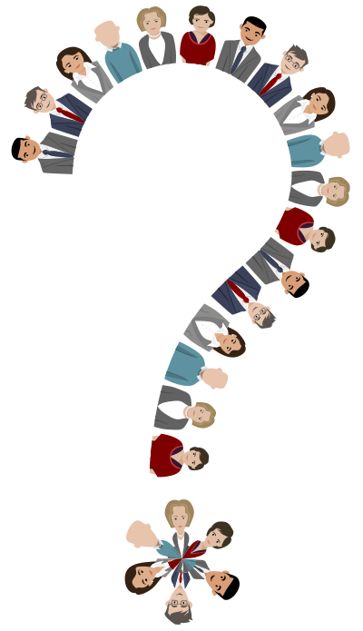 Question Mark Teamwork clipart