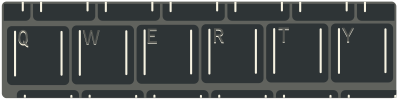 Qwerty keyboard clipart