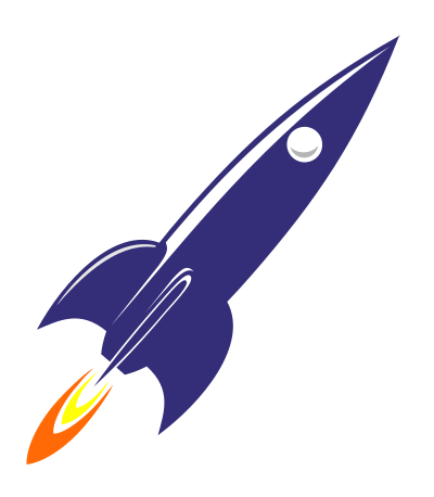 R is for Rocket clipart