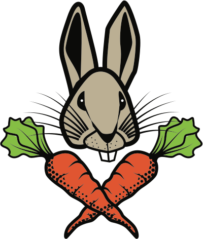 Rabbit and Carrots clipart