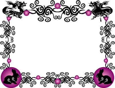 Rabbit Border clipart