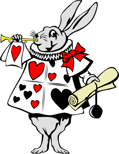 Rabbit from Alice in Wonderland clipart