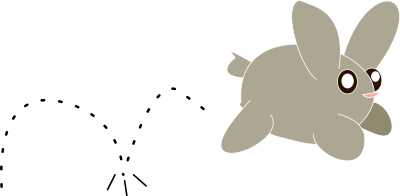 Rabbit Hopping clipart