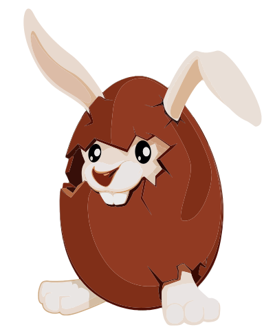 Rabbit In An Egg clipart