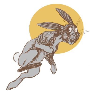 Rabbit Jumping clipart