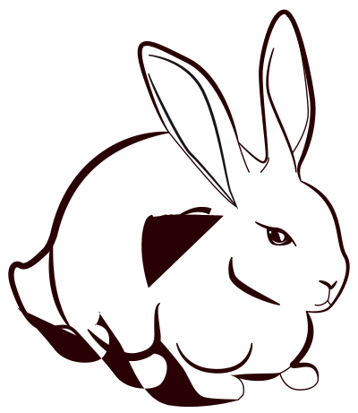 Rabbit Line Art clipart