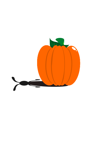 Rabbit pumpkin clipart