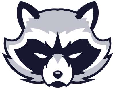 Raccoon Face Logo clipart