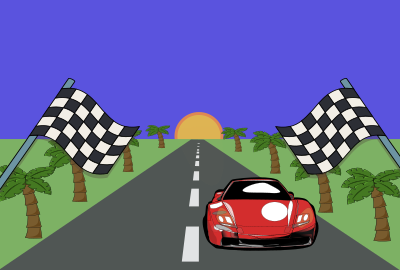 Racecar Videogame clipart