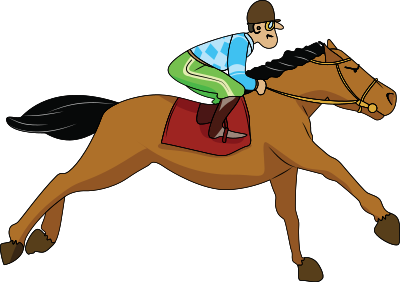 Racehorse clipart