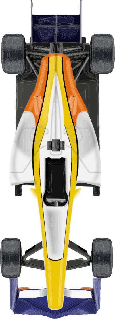 Racing car 15 clipart