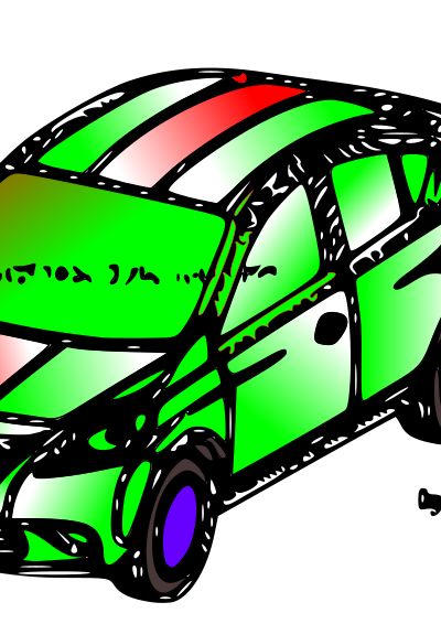 Racing car clipart