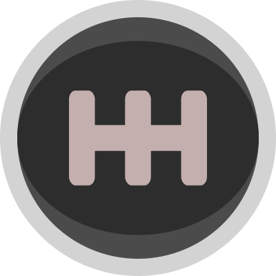 Racing Gear Shift Knob Icon Simple clipart