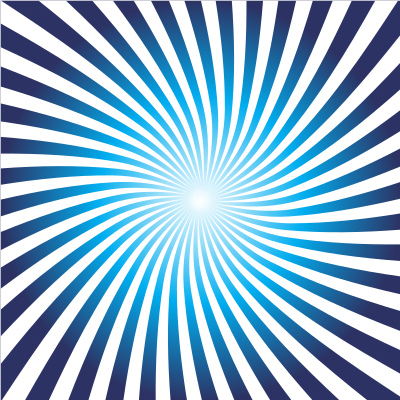 Radial beams in blue color clipart