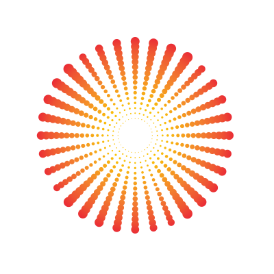 Radial halftone dots clipart