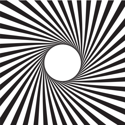 Radial sun rays black colour clipart