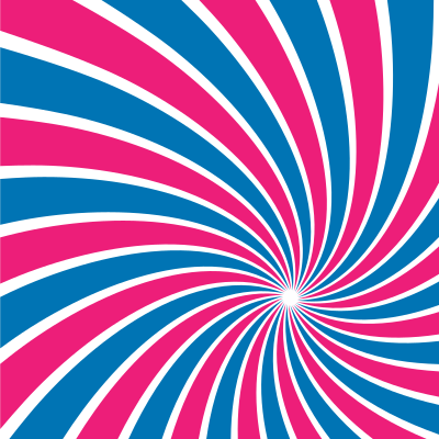 Radial sunbeams blue and pink clipart