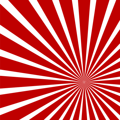 Radial sunbeams on red background clipart