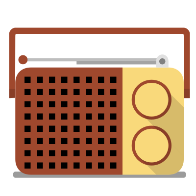 Radio portable clipart