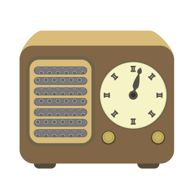 Radio simple clipart