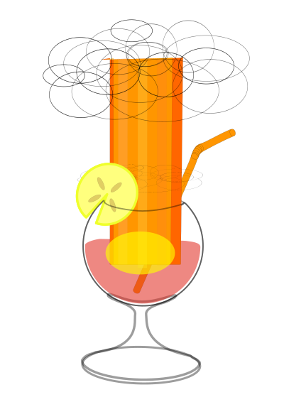Radioactive cocktail clipart