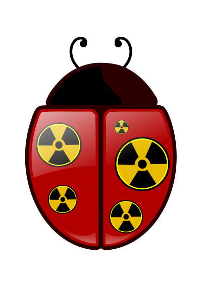 Radioactive Ladybug clipart