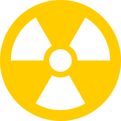 Radioactive transparent icon clipart