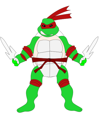 Rafael Tortuga Ninja clipart