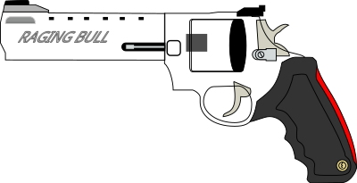 Raging bull - gun clipart