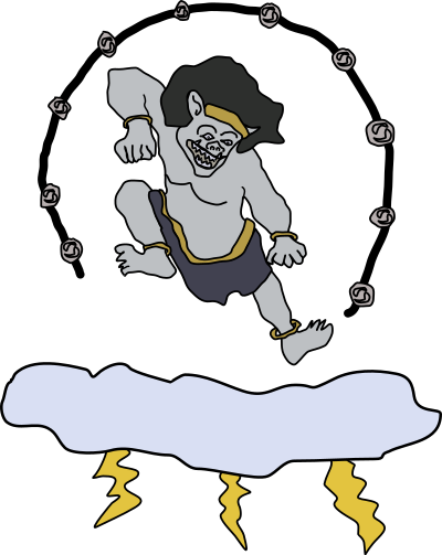 Raijin - The God of Thunder clipart