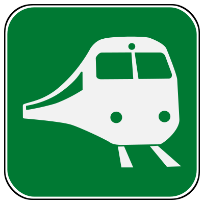 Railroad station clipart
