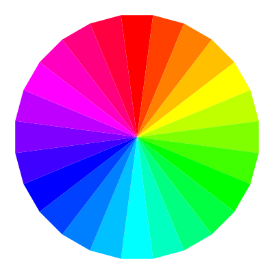 Rainbow 24gon clipart