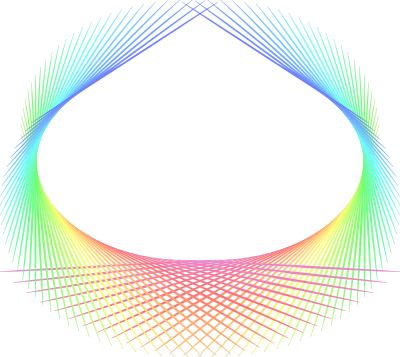 Rainbow abstract element clipart