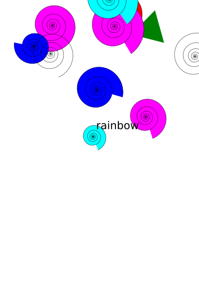 Rainbow art clipart