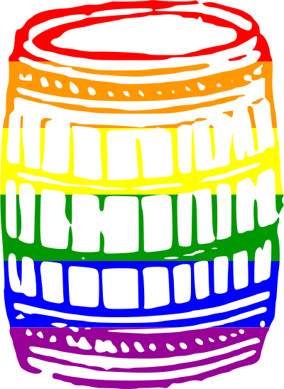 Rainbow barrel clipart
