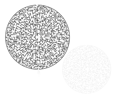 Rainbow Circle Maze clipart