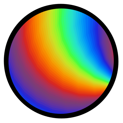 Rainbow disc clipart