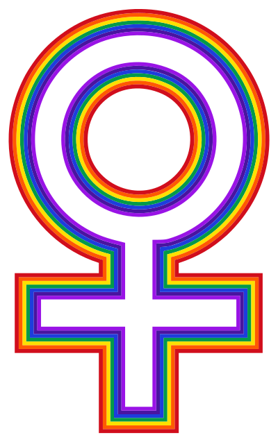 Rainbow Female Symbol clipart