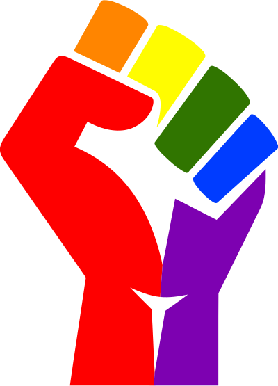Rainbow fist remixed clipart