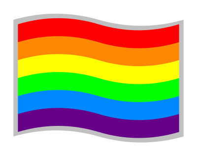 Rainbow flag clipart