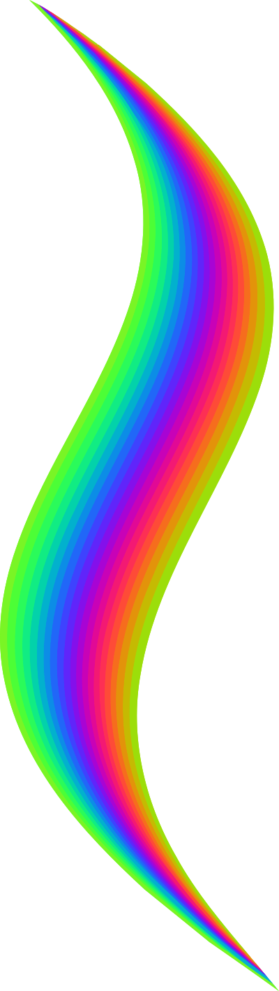 Rainbow flourish clipart